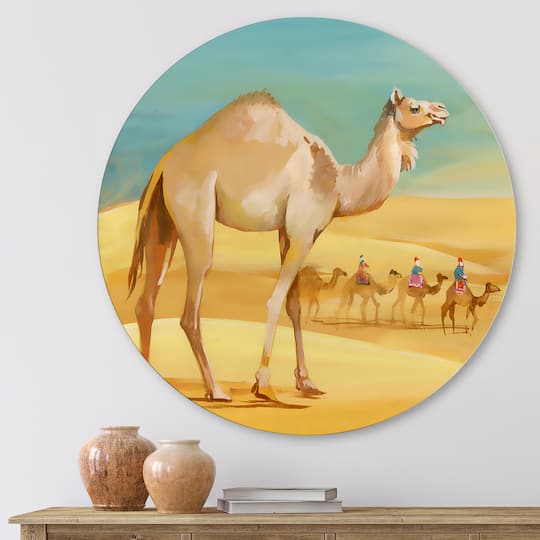 Designart - Camels In Desert